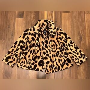Baby Gap Leopard Print Double-Breasted Coat